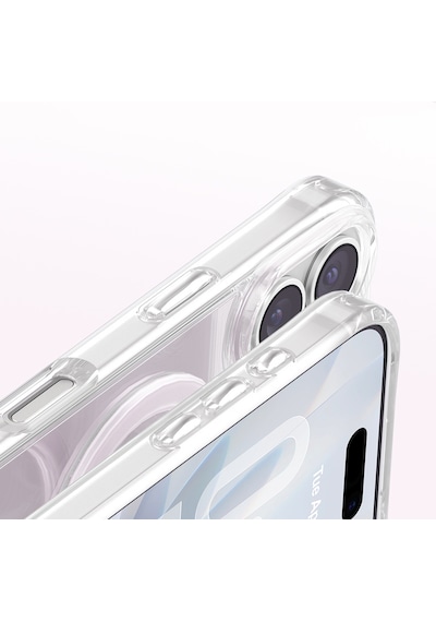 İphone 17 Uyumlu Kılıf M-safe Şarj Özellikli Zore Paris Mova Sert Pc Kapak Pembe
