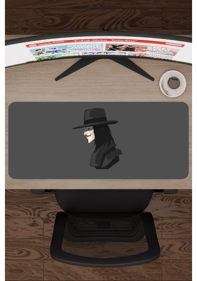 V For Vendetta V5 70x30 Xl Gaming Kauçuk Kaymaz Taban Mouse Pad Fare Altlığı