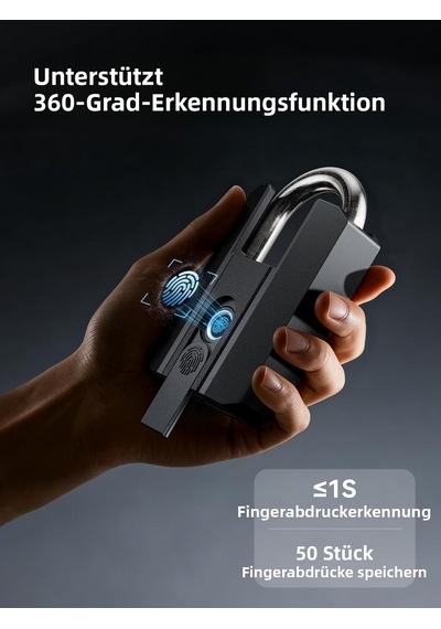 Akıllı Parmak İzi Kapı Kilidi, Şarj Edilebilir 1 Yıllık Pil 500mah , 4 Kilit Açma Yöntemi Parmak İzi/uygulam Genel