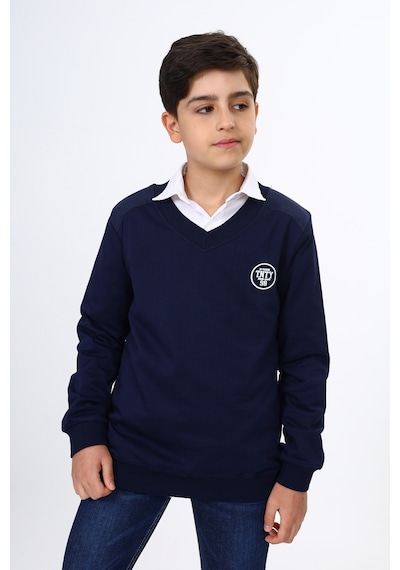 Toontoy Kids Toontoy Erkek Çocuk Okul Baskılı Sweatshirt Lacivert