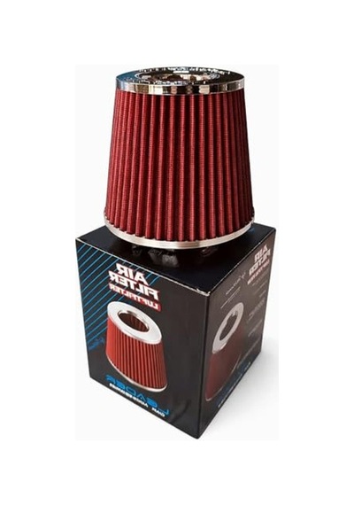 66mm Açık Hava Filtresi, Kırmızı Renk - Motor Performansı Arttırıcı