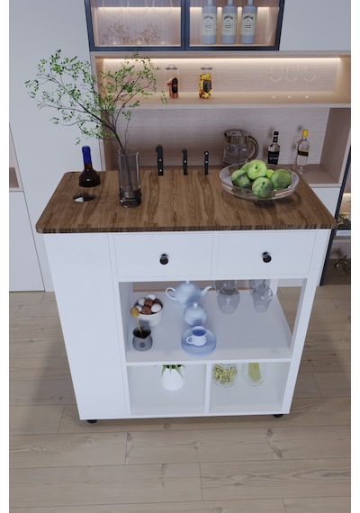 Balım Servant Modern Şık Mutfak Adası Mutfak Masası