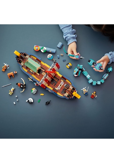 LEGO® Creator 31132 Viking Gemisi ve Midgard Yılanı 1192 Parça