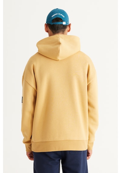 AC&Co / Altınyıldız Classics Erkek Hardal Oversize Fit Bol Kesim Kapüşonlu İçi Polarlı Pamuklu Sweatshirt Hardal AC&Co / Altınyıldız Classics Erkek Hardal Oversize Fit Bol Kesim Kapüşonlu İçi Polarlı Pamuklu Sweatshirt Hardal