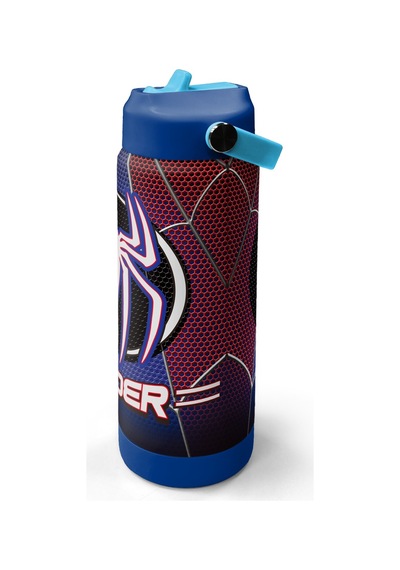 Coral High Lacivert Örümcek Desenli Katlanır Ağızlıklı Çelik Termos 650 Ml 38375 Lacivert