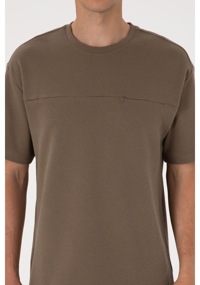 U.S. Polo Assn. Erkek Comfort Fit Vizon Bisiklet Yaka Tişört 50300125-VR052
