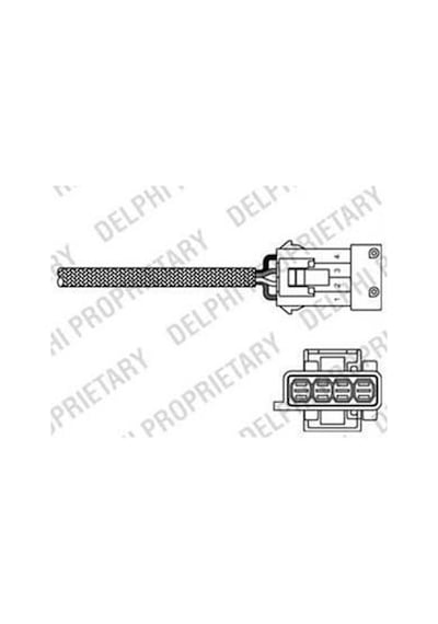 DELPHI ES20307-12B1 OKSİJEN SENSÖRÜ 206 307 / C4 C5 1.4 1.6 2.0