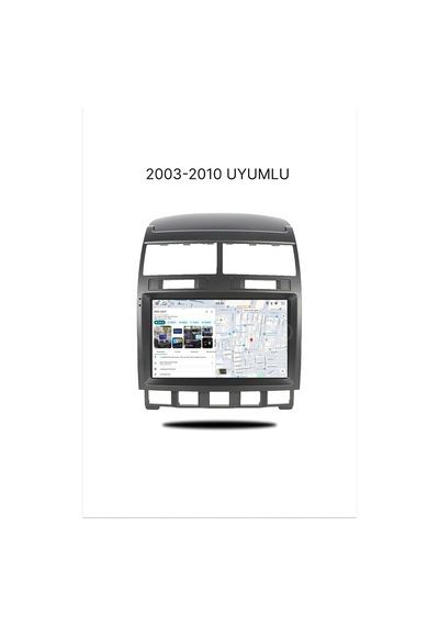 Vw Touareg 2003-2010 Uyumlu 9 İnç Dokunmatik Multimedya Ekran - Apple Carplay & Android A