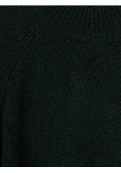 Lcw Modest Yeşil Yarım Balıkçı Yaka Oversize Kadın Triko Tunik Xl-2xl