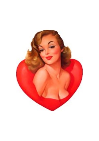 Bay Etiket Pnp28Pinup Kizi Sticker