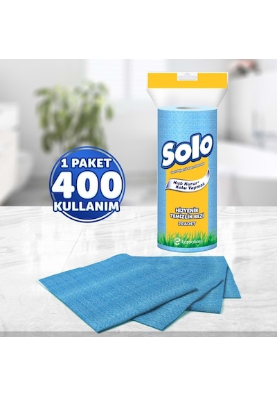 Solo Hijyenik Temizlik Bezi Açık Bej