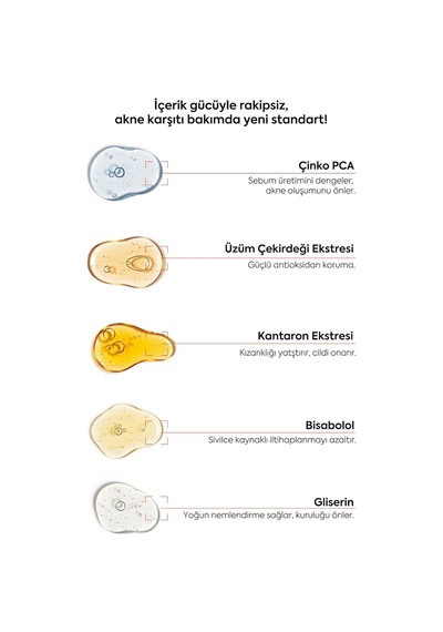 Akne Karşıtı Serum Çinko Pca + Kantaron + Üzüm Çekirdeği İle Sivilce Karşıtı Yoğun Bakım Serumu 15ml Diğer