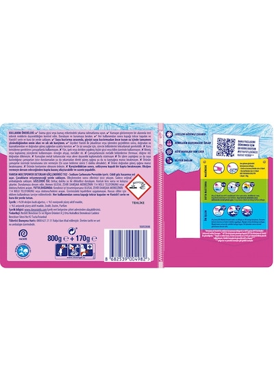 Vanish Multipower Leke Çıkartıcı & Deterjan Toz Renkliler İçin 800 G