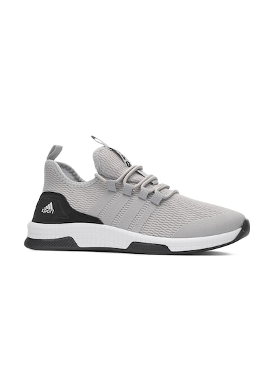 Günlük Unisex Sneaker Nefes Alabilen Triko Bağcıklı Hafif Yürüyüş Esnek Spor Ayakkabı 249 053 Buz - Siyah