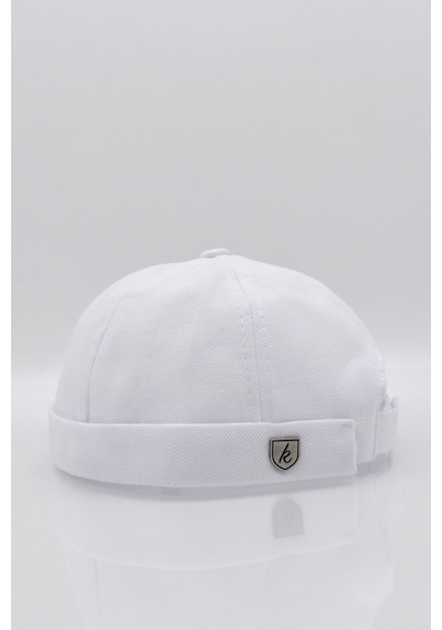 Külah Erkek Hipster Premium Cap Beyaz Docker Şapka-Beyaz-Standart
