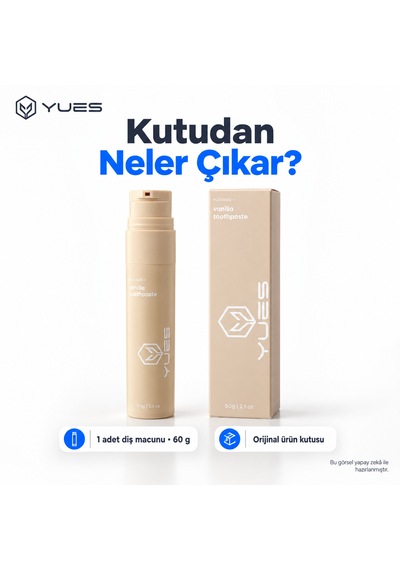 Yues Vanilya Aromalı Florürlü Pompalı Diş Macunu 60 G Gs-009f Beyazlatma