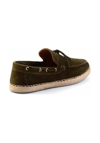 Bambi Haki Leather Erkek Espadril E01395409702 Haki
