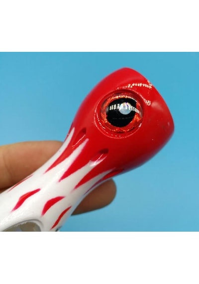 Profisher Jet Popper Akya Ton için Sert Sahte Sahte Yemi 46 G 23