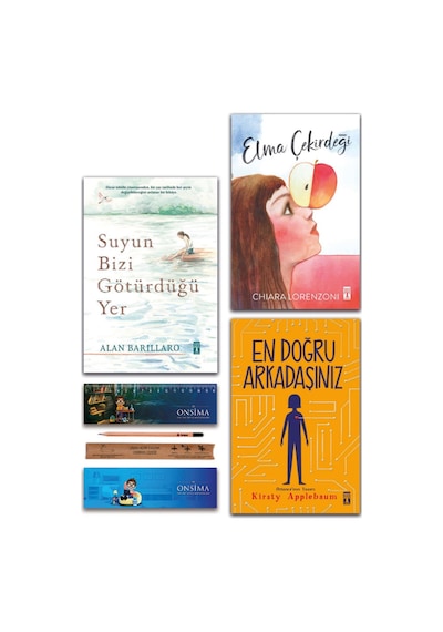 Genç Timaş Elma Çekirdeği - En Doğru Arkadaşınız - Suyun Bizi Götürdüğü Yer - 3 Kitap