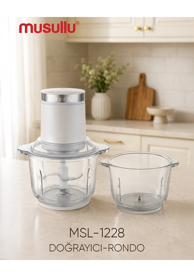 Musullu Msl-1228-2 650 W 2 L Cam Hazneli Doğrayıcı Rondo