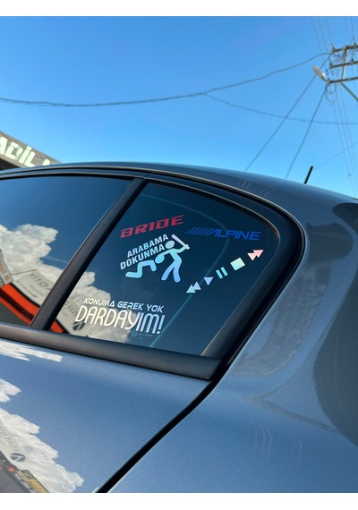 5 Li Oto Sticker Seti 90s 0