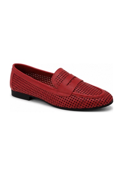 N Napa Shoe Np.22201.kırmızı Deri Babet