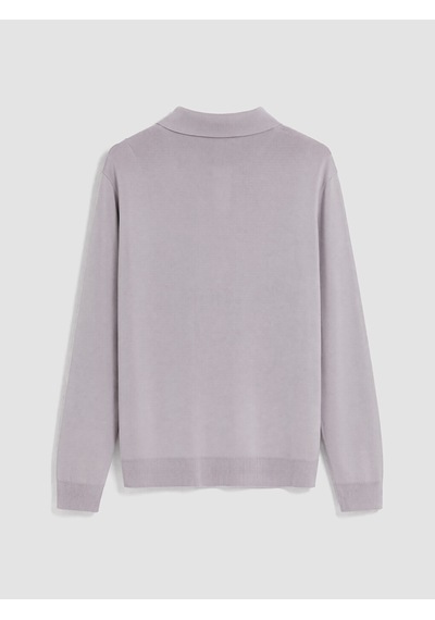 LC Waikiki Lc Waıkıkı Gri Polo Yaka Regular Fit Erkek Triko Kazak