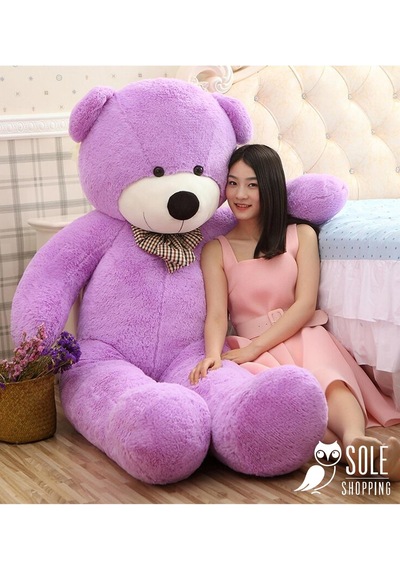 Sevgiliye Özel Hediye - 140 Cm Papyonlu Peluş Ayıcık... Beyaz