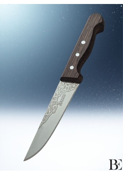 Beknife Bemiral Bıçak No.0 12 Cm 10121.12 Wenge Saplı İşlemeli Kasap Bıçağı 30mm X 120mm X 2.5mm