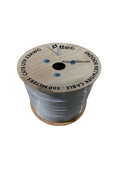 Ttec Kbl-cat6-23cca/ın500g 500 Metre İç Mekan Cat6 Kablo Pvc İç Ortam Cat6 Kablo 500 Metre Gri