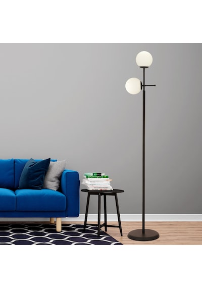 Günay 2li Siyah Beyaz Camlı Modern Dekoratif Tasarım Oturma Odası