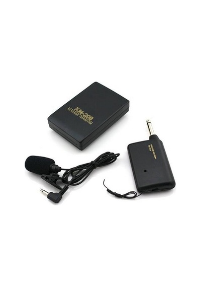Yakıt Klipli Mikrofonlu Kablosuz Fm Verici Ve Alıcı Kiti, 6.3mm Stereo Mikrofon Sistemi