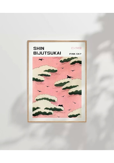 Çerçevesiz Poster Shin Bijutsukai Pembe Gökyüzü