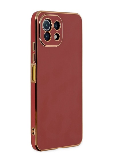 Xiaomi Mi 11 Lite Uyumlu Kılıf Volet Silikon - Kırmızı