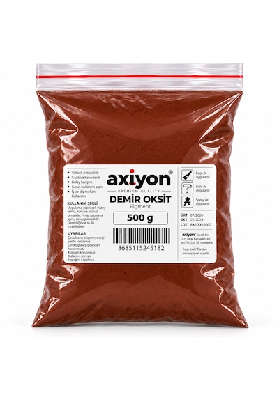 Axiyon Kahverengi Demir Oksit Pigment 500 G Toz Renklendirici Genel