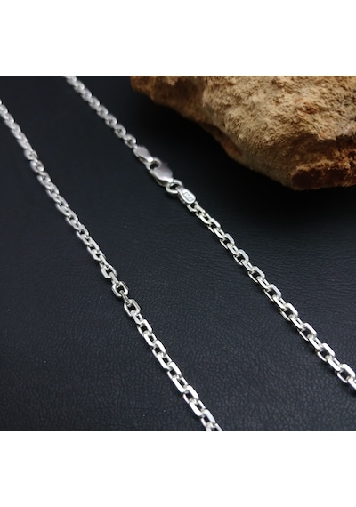 925 Ayar Gümüş Forsa Model Zincir Kolye 2.5 Mm