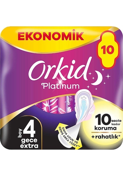 Platinum Gece Ekstra Boy 4 10 Adet Hijyenik Ped