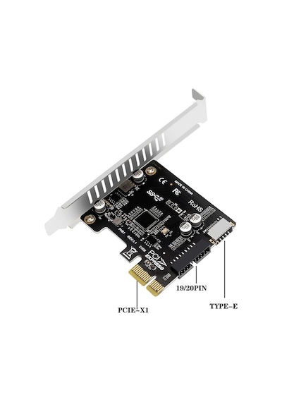 4614 Pci-e Express To Type-e Usb 3.0 19 Pin Vl805 Anakart Ön Pane
