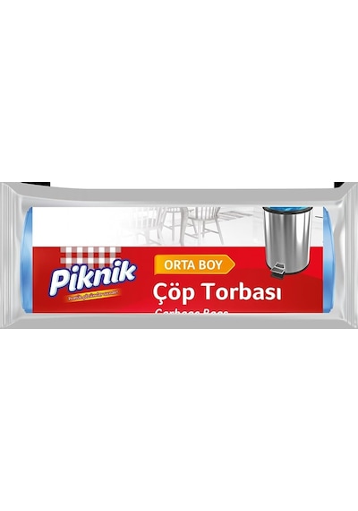 Ernet Çöp Torbası Ekonomik Orta 55x60 Cm 15 Adet 2083