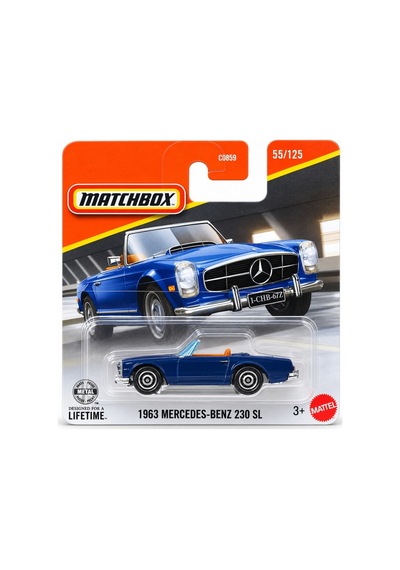 C0859 Matchbox 1:64 Tekli Arabalar 1963 Mercedes-benz 230 Sl Jhp10 Lacivert