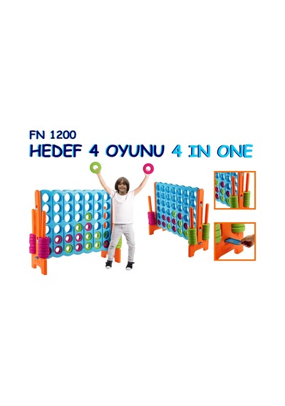 King Kids Hedef 4 Zeka ve Strateji Oyunu - Kırmızı/Mavi