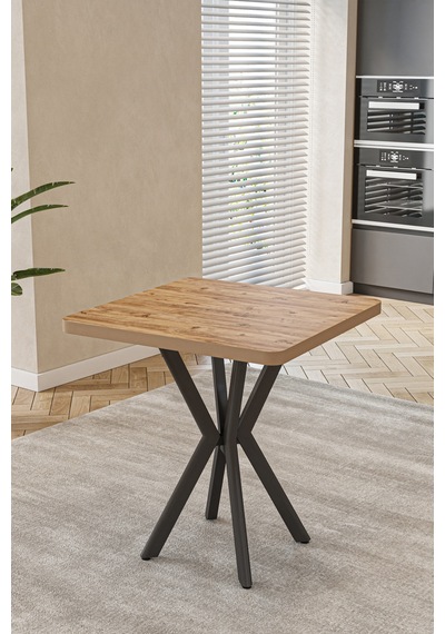 Mutfak Masası Takımı 4 Kişilik Masa Sandalye Takımı Balkon Masası Cafe Masa Takımı-70x70 Atlantik Çam - Antrasit Mutfak Masası Takımı 4 Kişilik Masa Sandalye Takımı Balkon Masası Cafe Masa Takımı-70x70 Atlantik Çam - Antrasit