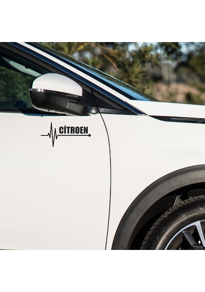 Citroen C8 Sticker Sol Sağ Yan Ayna Altı Araç Markalı Sticke