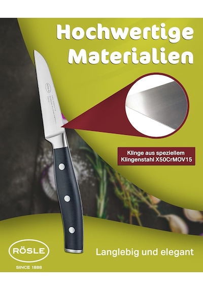 Rösle Tradition Sebze Bıçağı 12102 - Paslanmaz Çelik 9 Cm