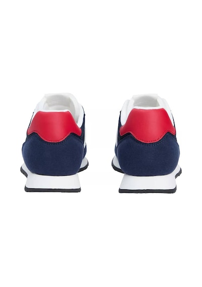 Tommy Hilfiger Erkek Süet Ve File Detaylı Runner Sneaker - Lacivert Dark Night Navy