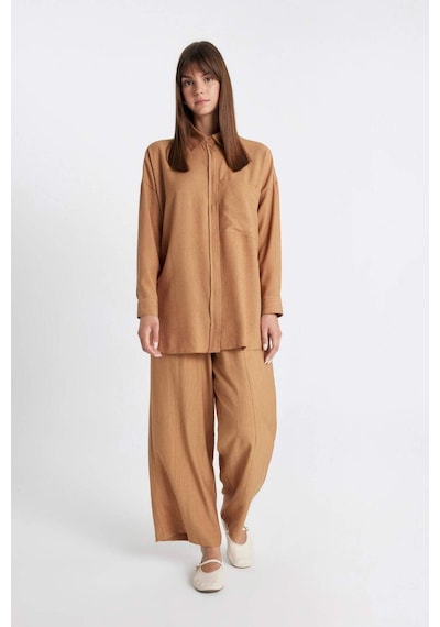 DeFacto Geniş Paça Basic Düz Harem Pantolon C6483AX24SMBN153