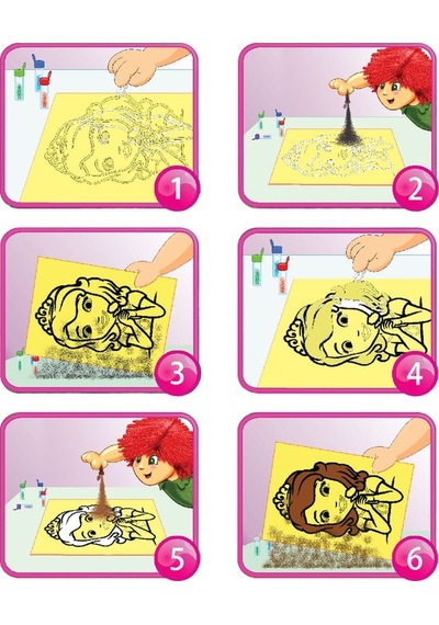 Disney Sofia Eğitici Ve Eğlenceli Kum Boyama Seti 4in1-red Castle Fm-11-e