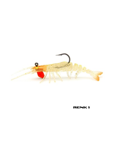 Avlivari 3D Shrimp 6 G 5.5 CM Zıplatmalı Silikon Karides
