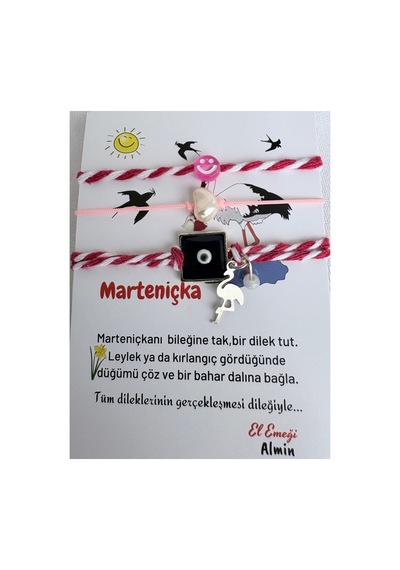 Nazar Boncuklu Çoklu Dilek Bileklikleri Kare Nazar Kare Nazar