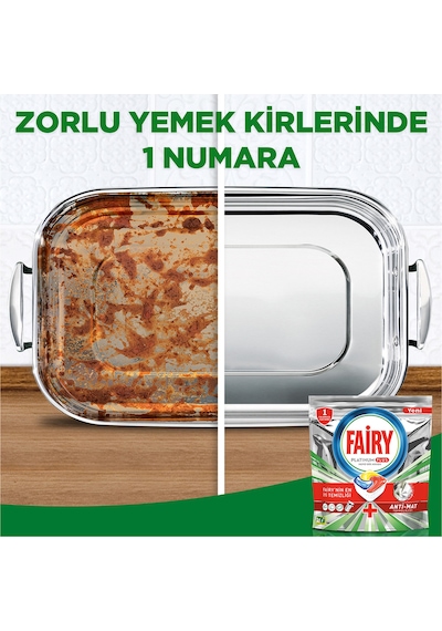 Fairy Platinum Plus Limon Kokulu 22 Yıkama Bulaşık Makinesi Deterjanı Tableti - Kapsülü
